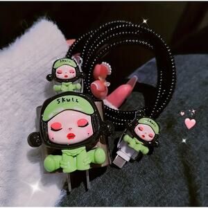 Skull Panda iPhone Charger and Cable Protectors P91